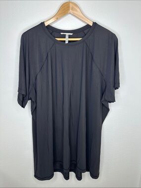Athleta 3X Black Ultimate Tee, Relaxed, Longer Length, Lightweight, Quick Dry